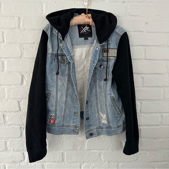 Young & Reckless Jackets & Blazers - Young & Reckless Patch Denim Jacket - Punk Grunge